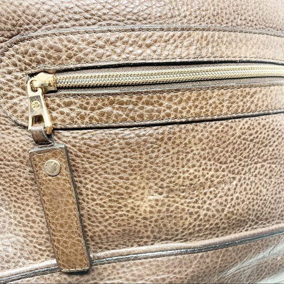 Longchamp | Cosmos Brown Pebbled Leather Hobo/Bucket Bag - Picture 7 of 16